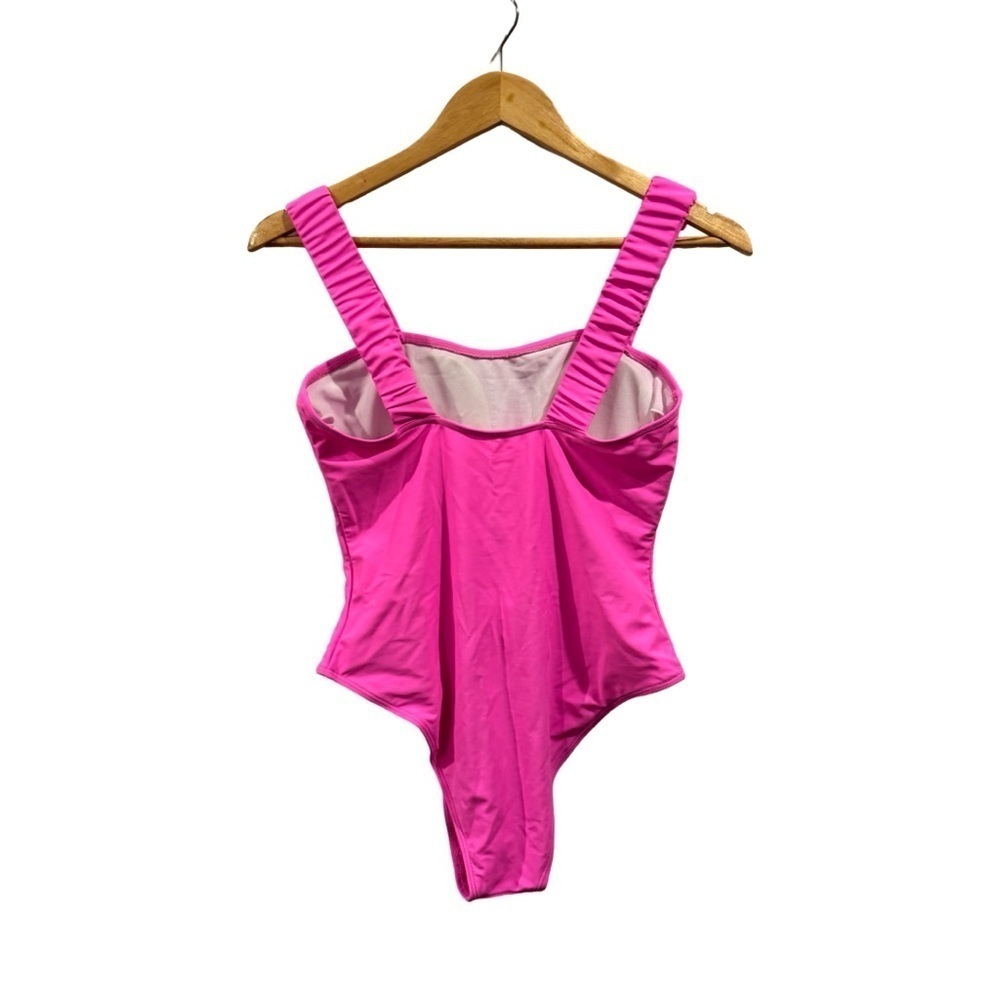 Zaful Pink Scrunched Strap One piece Bathing suit Size M - Picture 2 of 9